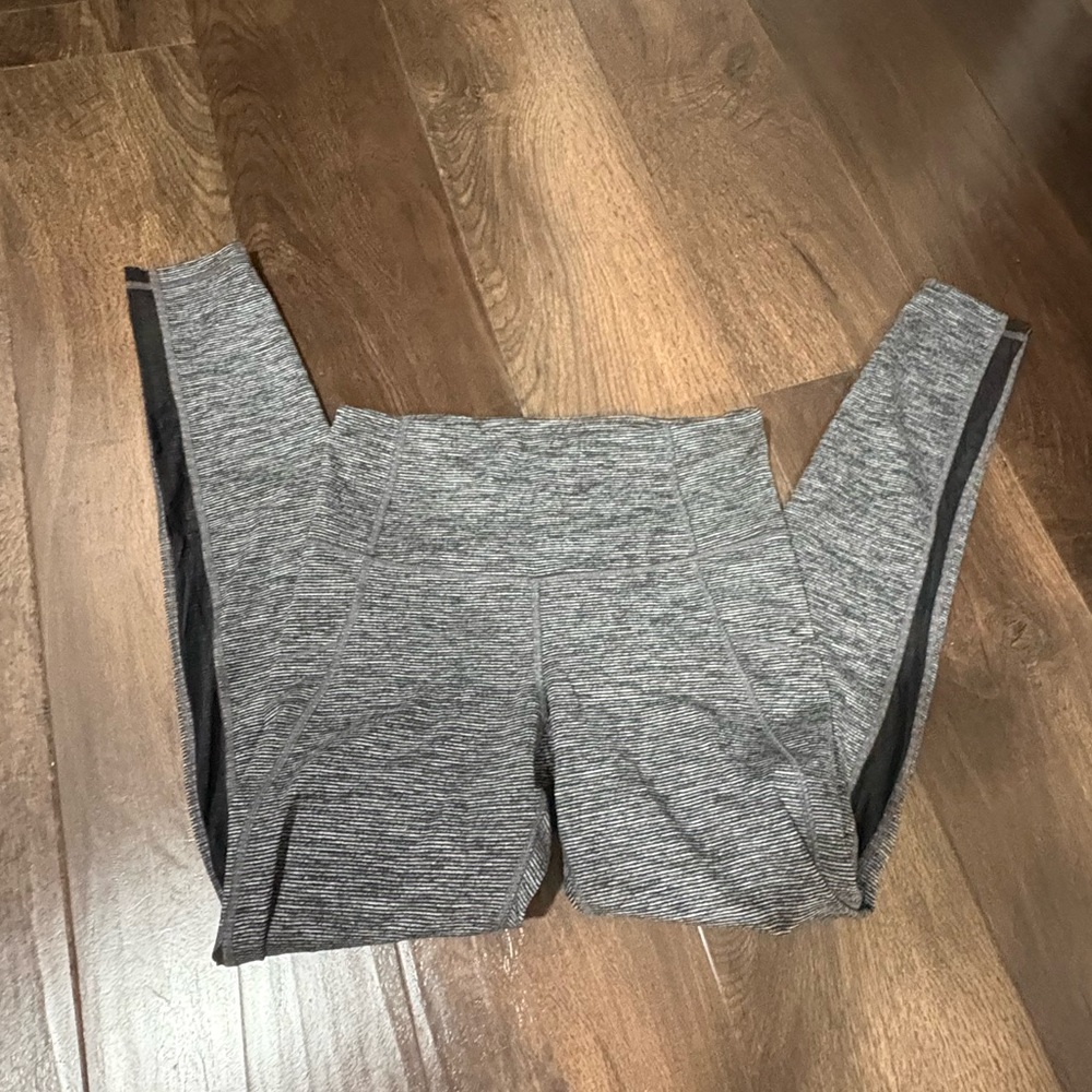 Gray Patterned Leggings